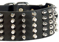 3 inch Spiked and Studded Bulldog collar