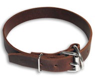 Premium 1 inch Wide Latigo Collar for Bulldog