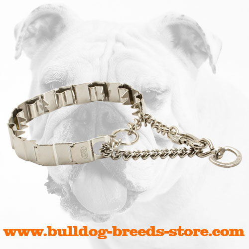 Practical Stainless Steel Dog Neck Tech Collar for Bulldogs