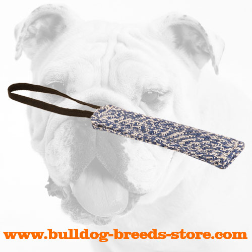 French Linen Bulldog Bite Tug for Retrieve Work