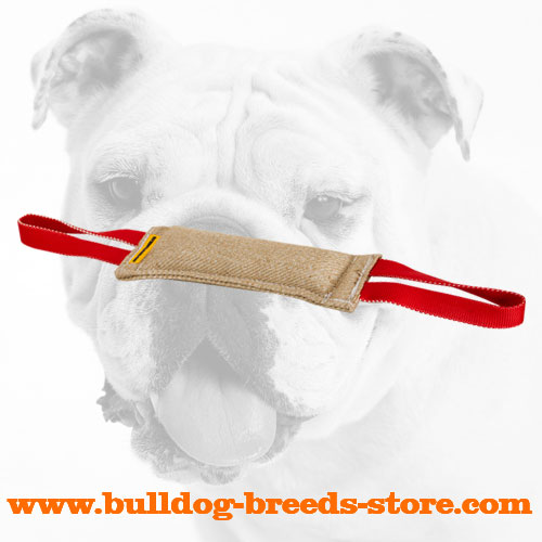 Training Jute Bulldog Bite Tug with Two Handles