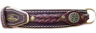 Padded Braided dog collar - Handmade Leather dog collar - Padded Braided dog collar - Handmade Leather dog collar -