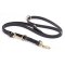 Multipurpose Black Biothane Bulldog Leash for over 7 Different Activities