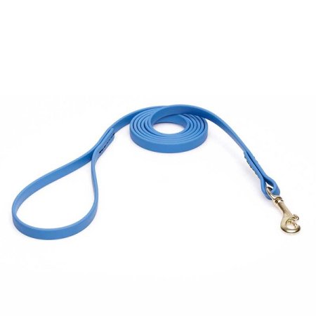 Amazing Blue Biothane Bulldog Leash for Walking, Tracking