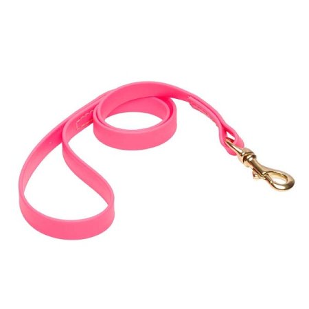 Pink Waterproof Bulldog Leash Made of Biothane