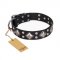 "Smart Geometry" FDT Artisan Studded Leather Bulldog Collar
