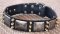 Gorgeous War Dog Leather Dog Collar-massive plates+ brass3 spike