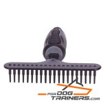 "Gorgeous Look" Metal Brush with Rubber Handle (DENTI CONICI GRANDE ) for Dog Grooming