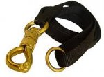 Police tracking dog leash&massive brass snap&smart lock