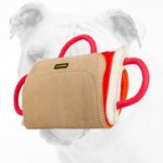 Training Bulldog Bite Pillow with Leather Cover