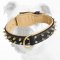Designer Leather Bulldog Collar with Spikes for Walking