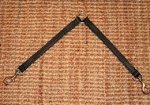 Stitched leather coupler leash for walking 2 dogs - LN101