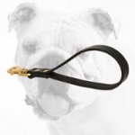 Practical Short Leather Bulldog Leash