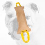 Large Leather Bulldog Bite Tug