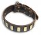Leather Brown collar 26'' for Bulldog /26 inch dog collar - S33p