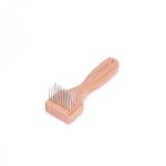 "Tidy Look" Wooden Brush/Comb With Metal Teeth for Bulldog