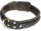 Bulldog Braided Black dog collar 20 inch/20'' collar -C55s33