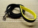 Nylon dog leash with support material on the handle- 4 to 6 foot