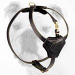Fantastic Tracking Leather Bulldog Puppy Harness