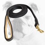 Hand-Stitched Fashionable Strong Leather Bulldog Leash