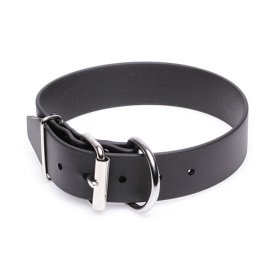 Extra Wide Black Biothane Bulldog Collar