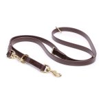 Multipurpose Brown Biothane Bulldog Leash for over 7 Different Activities