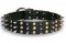 Bulldog Spiked&Studded Black collar 23'' /23 inch dog collar-S59