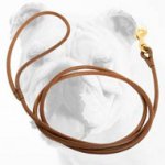 Professionally Handcrafted Leather Bulldog Leash