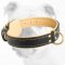 Royal Nappa Padded Hand-Made Leather Bulldog Collar for Walking