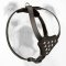 Designer Leather Bulldog Puppy Harness with Studs