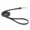 Black Biothane Bulldog Leash for Walking, Tracking