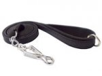 Have Canine Flat Leather Leash 3/4",6FT+quick release snap hook