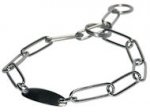 Fur Saver Dog Collar Steel Chromium Plated Width 3 MM With Plate