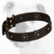 Unique Walking Leather Bulldog Collar