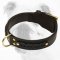Wide Braided Leather Bulldog Collar