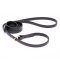 Black Biothane Bulldog Leash and Collar Combo