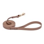 Khaki Waterproof Bulldog Leash Made of Biothane