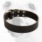 Leather Wide Bulldog Collar for Walking and Training