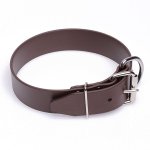 Extra Wide Brown Biothane Bulldog Collar