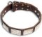 Bulldog luxury Brown dog collar 20 inch/20'' collar - c83