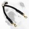 Braided Leather Bulldog Coupler for Comfortably Walking 2 Dogs