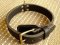 Two ply leather agitation dog collar- no handle-C33NH