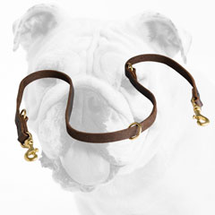Extra Strong Multifunctional Leather Bulldog Leash