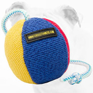 French Linen Bite Bulldog Ball for Training and Playing