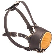 Anti-Barking Soft Leather Bulldog Muzzle