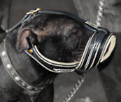 BullyPit Royal Nappa Leather Anti Barking Muzzle