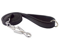 Have Canine Flat Leather Leash 3/4",6FT+quick release snap hook