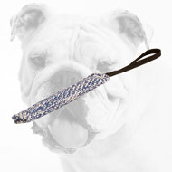 Synthetic French Linen Bulldog Puppy Bite Tug