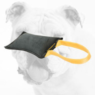 Leather Bulldog Bite Tug with Handle for Professional Training