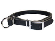 Adjustable Leather Slip Collar& NICKEL hardware Bulldog